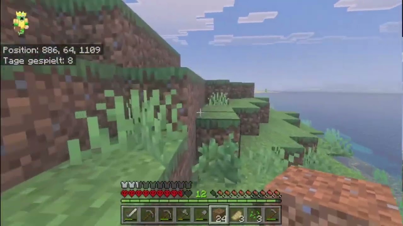 Ich baue eine Farm in Minecraft Hardcore