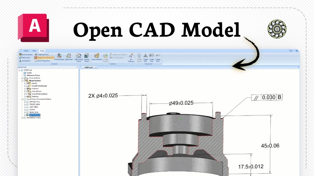 Autocad Open Project How to import a CAD STEP file into AutoCAD (Instant Open) - YouTube