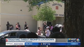 Shooting threat prompts lockdown at Horizon Elementary