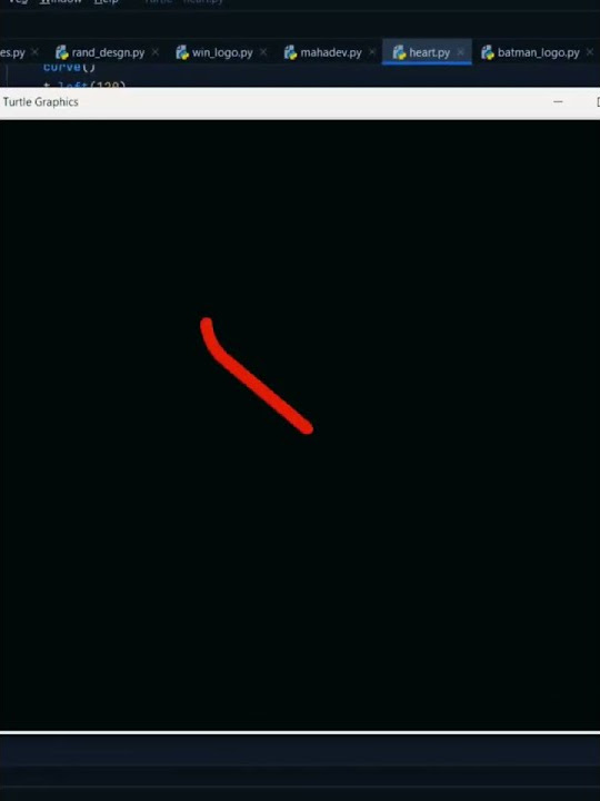 Making Heart And Adding Text To it using python turtle. #heart #python ...
