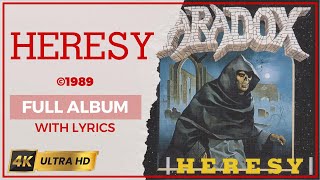 Paradox - Heresy (4K | 1989 | Full Album &amp; Lyrics)