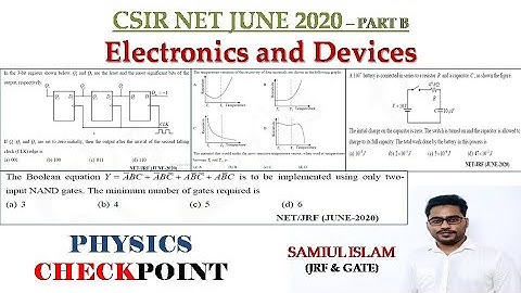CSIR NET PHYSICS JUNE 2020| ELECTRONICS & DEVICES | PART B | TRICKY  Solutions |