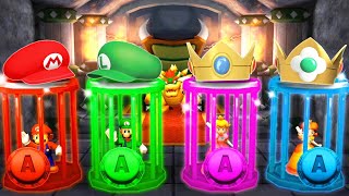 Мульт Mario Party The Top 100 Minigames Luigi Vs Mario Vs Peach Vs Daisy Master Difficulty