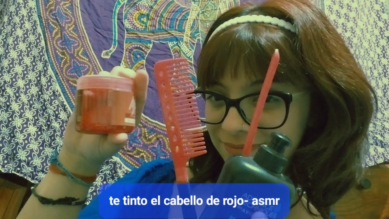 te pinto el cabello de rojo - asmr casero y humilde - YouTube