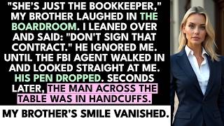 My Brother Called Me "Just The Bookkeeper" — Until An FBI Agent Walked In And Nodded At Me To Sto...