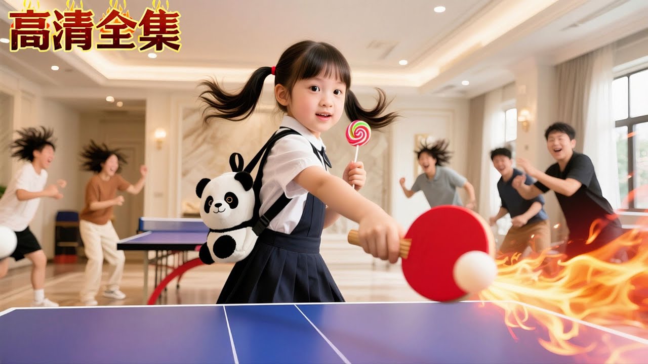 乒乓球神意外穿進小孩身體，竟然用棒棒糖當球拍將人擊飛？！萌娃一球定乾坤！
