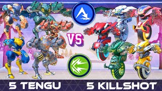 5 Tengu vs 5 Killshot | Who Wins? | CPC - DeathMatch Battle | Mech Arena