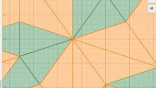 Penrose tiling with Desmos.
