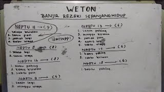 weton banjir rezeki sepanjang hidup, weton banyak rezeki nomplok, RAMALAN REZEKI PRIMBON JAWA KUNO