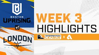 Boston Uprising VS London Spitfire - Overwatch League 2021 Highlights | Week 3 Day 2