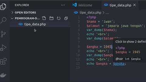 Pemrograman Dasar RPL part 1 : tipe data di bahasa pemrograman php