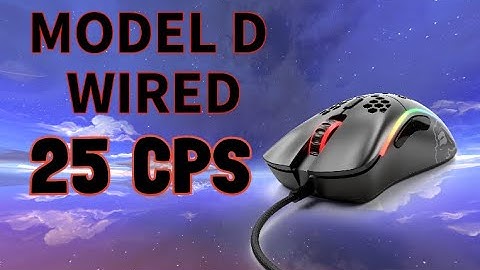 Drag Clicking With a Glorious Model D (25 CPS)