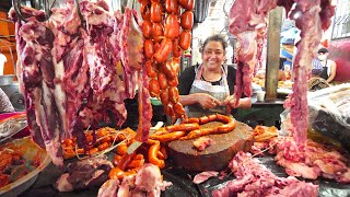 Wild NICARAGUAN STREET FOOD in Masaya Market!! Making Almíbar in Masaya, Nicaragua!! screenshot 4