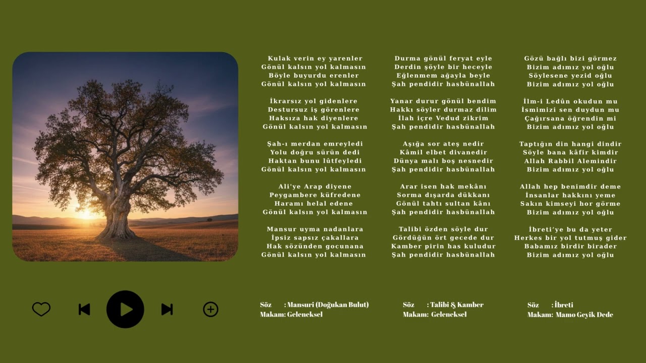 Mansuri & Zamani & Talibi / Üçleme Deyişler #deyişler 