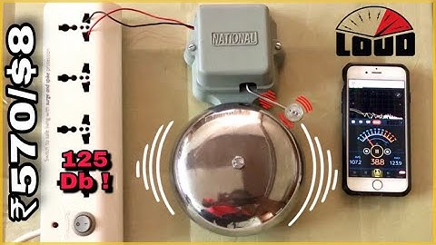 Loud ! 🔔 National Indian 6 Inch Electric Gong Bell Office / School / Industrial Review Decibel App