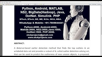 Distance based detection and prediction of outliers
