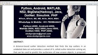 Distance based detection and prediction of outliers