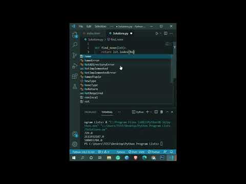 #shorts #Programming #coading #python finding index in a list writing a python function