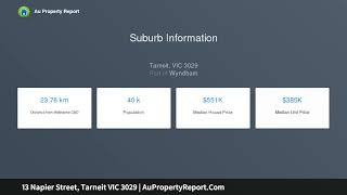 13 Napier Street, Tarneit VIC 3029 | AuPropertyReport.Com