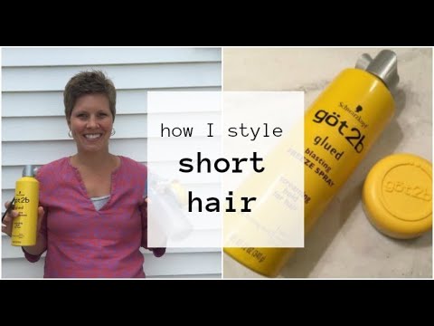 How I Style My Short Hair - YouTube