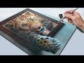 Leopard Realistic Airbrush Painting by Airbrush Ninja