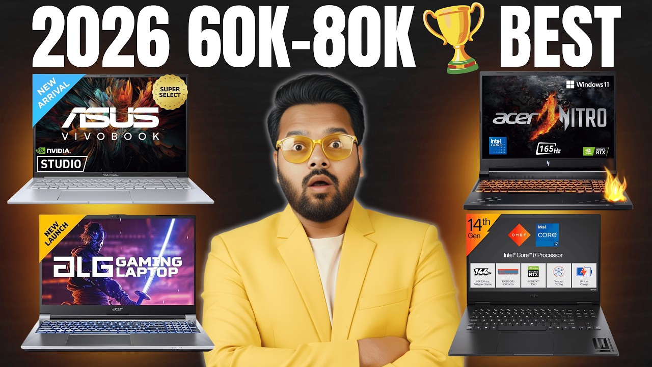 Best Creator Laptops Under ₹80K in 2026 🔥 Gaming + Video Editing + Design 💻🎨 + DEALS FLIPKART