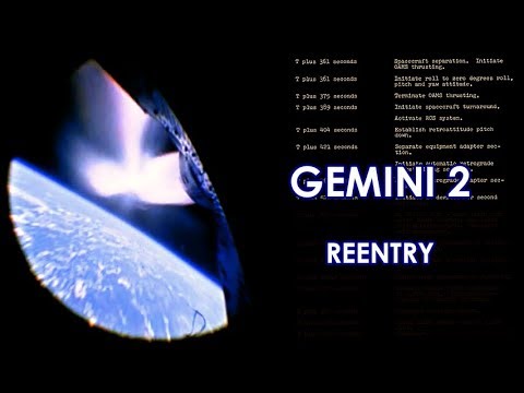 GEMINI 2 Reentry - HD source (Correct Speed) - 1965/01/19