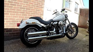 My First Harley the 2018 FXLR Lowrider
A quick look at my first Harley davidson, The 2018 FXLR Lowrider.
This is the first bike i have had that i can say Im pretty happy with.. theres thing i would like to change like the foot controls and exhaust, but i wish i has tried a Harley before now.
So this video is just a quick look at the bike, youll have to excuse the wind noise, whilst it is really sunny its blowing a gale My First Harley the 2018 FXLR Lowrider