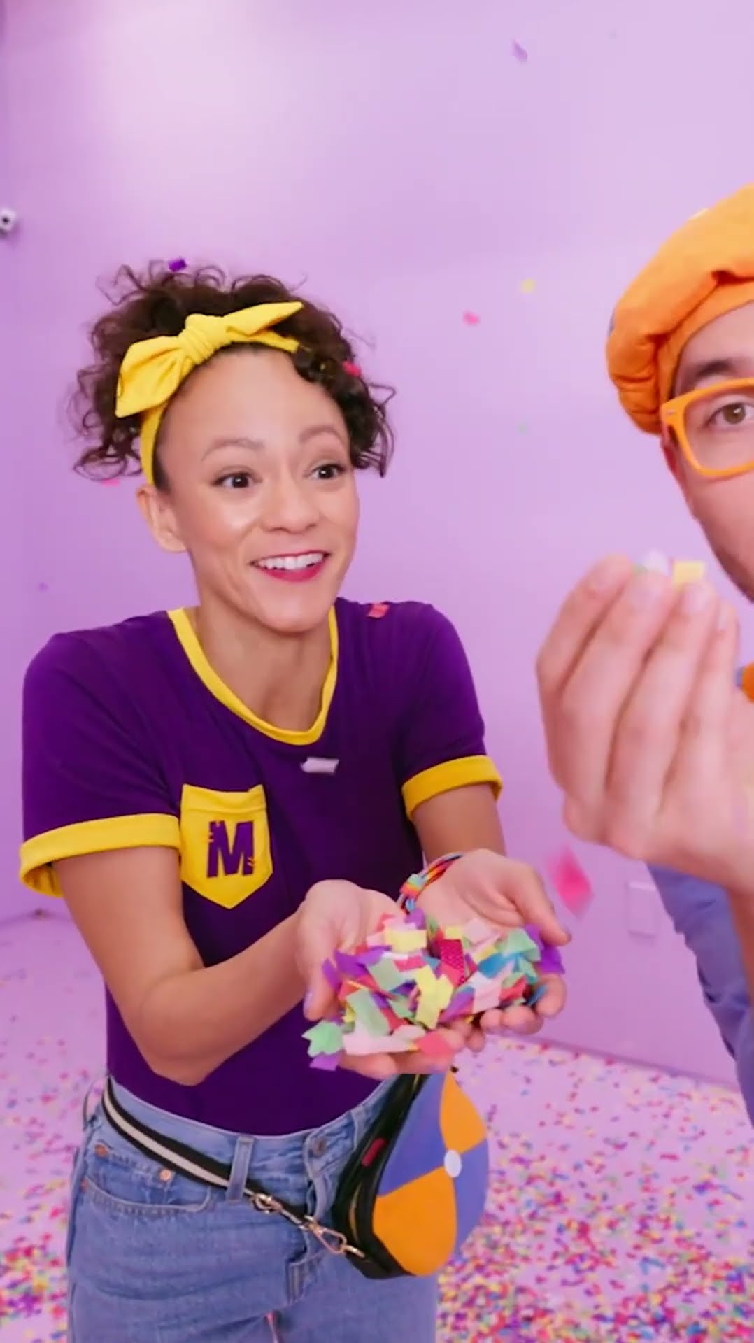 Confetti Party!!!?? | Blippi Shorts | #shorts #blippi #blippimusic