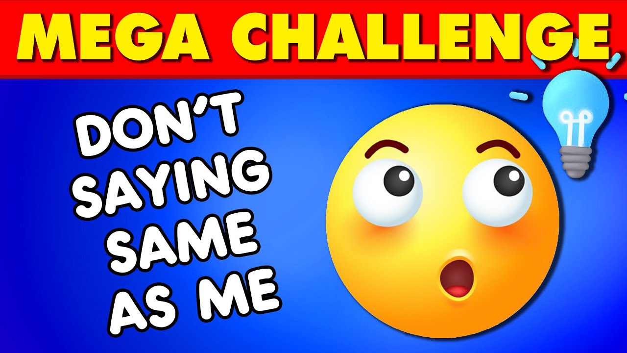Avoid Saying The Same Thing As Me 🤔 MEGA CHALLENGE 📢