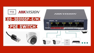 Hikvision Poe Switch DS-3E0105P-E/M 4 Ports Up To 300m For IP Camera