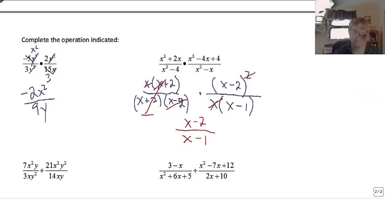 multiplying and dividing rational expressions multiplying and dividing rational expressions