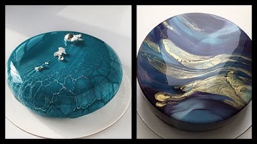 Most Satisfying Mirror Glaze Cake Decorating Compilation