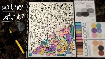 Using Copic Markers For First Time! - JS93art