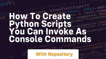 How to create python scripts you can invoke as console commands