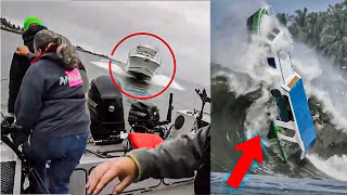 Idiots on boats caught on camera