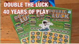 Double the Luck & 40 Years of Play Tickets‼️California Lottery Scratchers🤞🍀🍀🍀