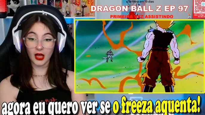 Cátia reagindo a FREEZA SENDO CORTADO (Dragon Ball Z EP 104) 