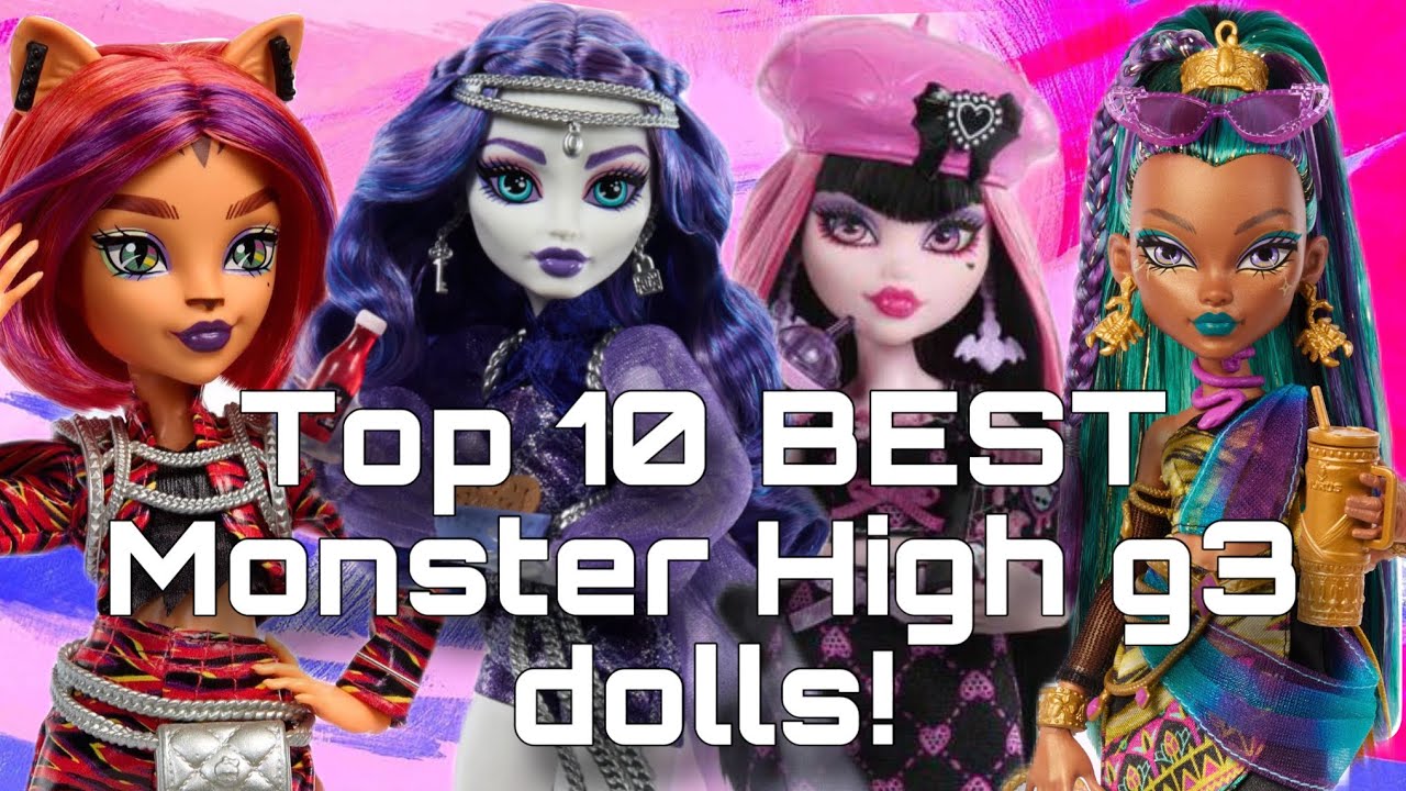 RANKING MY TOP 10 FAVORITE MONSTER HIGH G3 DOLLS (as of June 2025) | tier lists with Lizzie