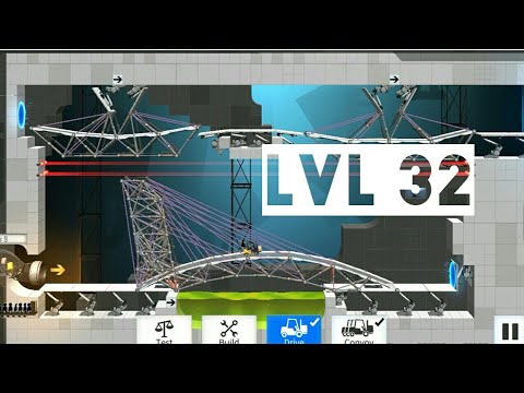 BC PORTAL LVL 32 | AVOID LAUNCH | BRIDGE CONSTRUCTOR PORTAL | LEVEL32 | TRICKY ZERO | NEW GAMES 2018