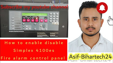 How to disable enable simplex 4100es // How to check device details//simplex 4100 panel password 333