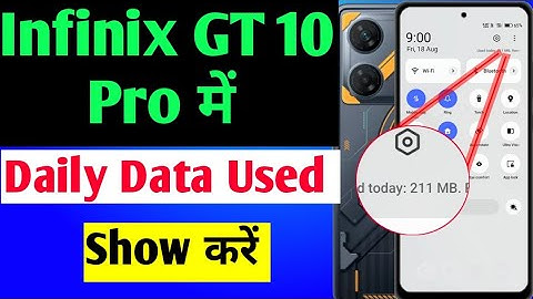 infinix GT 10 Pro me daily data use kaise dekhe | how to enable daily data used infinix GT 10 Pro