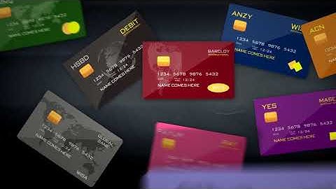 Credit Debit Prepaid Card Logo Reveal
