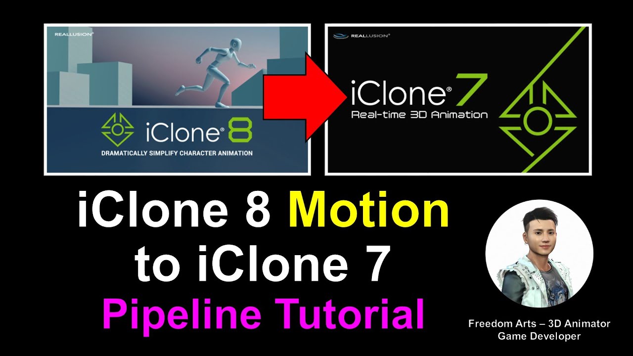 iClone 8 Motion File to iClone 7 - Pipeline Full Tutorial - YouTube