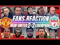 Man utd and liverpool fans reaction to man united 22 liverpool  premier league