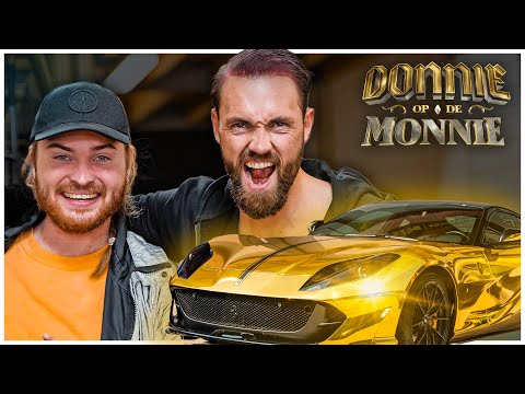 Donnie en Joel Beukers touren in de GOUDEN Ferrari | Donnie op de Monnie