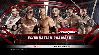 WWE '12 PS3 - SheamusVSKaneVSTripleHVSJohnCenaVSRandyOrtonVSCMPunk - Elimination Chamber