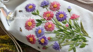 Bordados de Flores y Hojas para Principiantes Paso a Paso