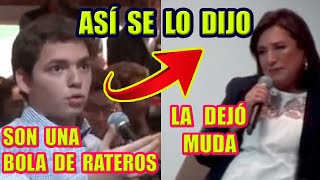 ESTUDIANTE de la IBERO le CANTA SUS VERDADES al PRIAN y a XÓCHITL