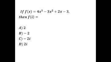 SAT Hard Problem 18 (Complex Numbers)